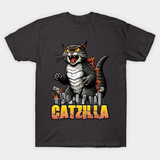 Catzilla S01 D15 T-Shirt by Houerd